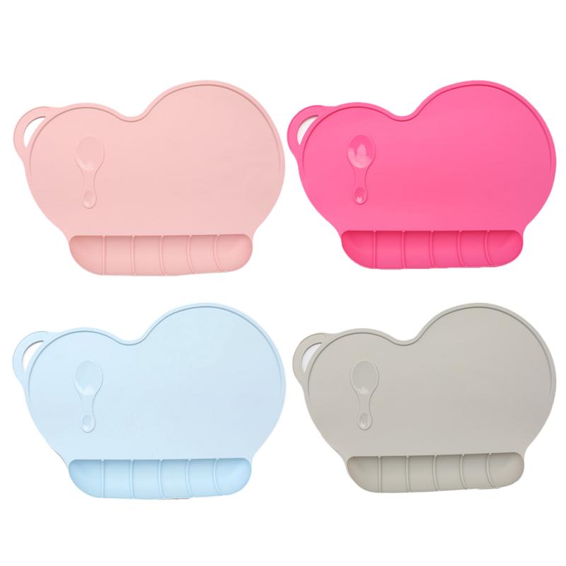 1 Pc Kids Silicone Placemat Dinnerware Table Mat Portable Food Mat Pad Waterproof Heat Insulation Easy Cleaning