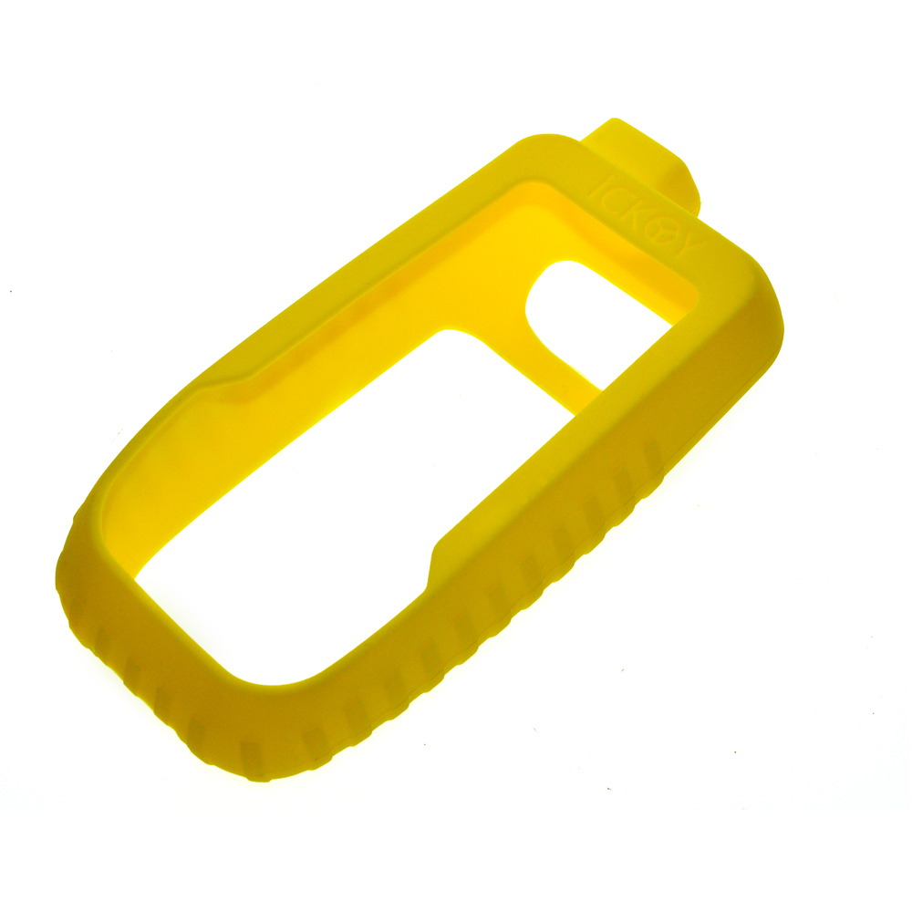 Protector de pantalla de vidrio templado 9H + funda protectora de silicona para Garmin GPSMAP 67 67S 67ST 66SR 66 66ST 66S GPS de mano: YELLOW