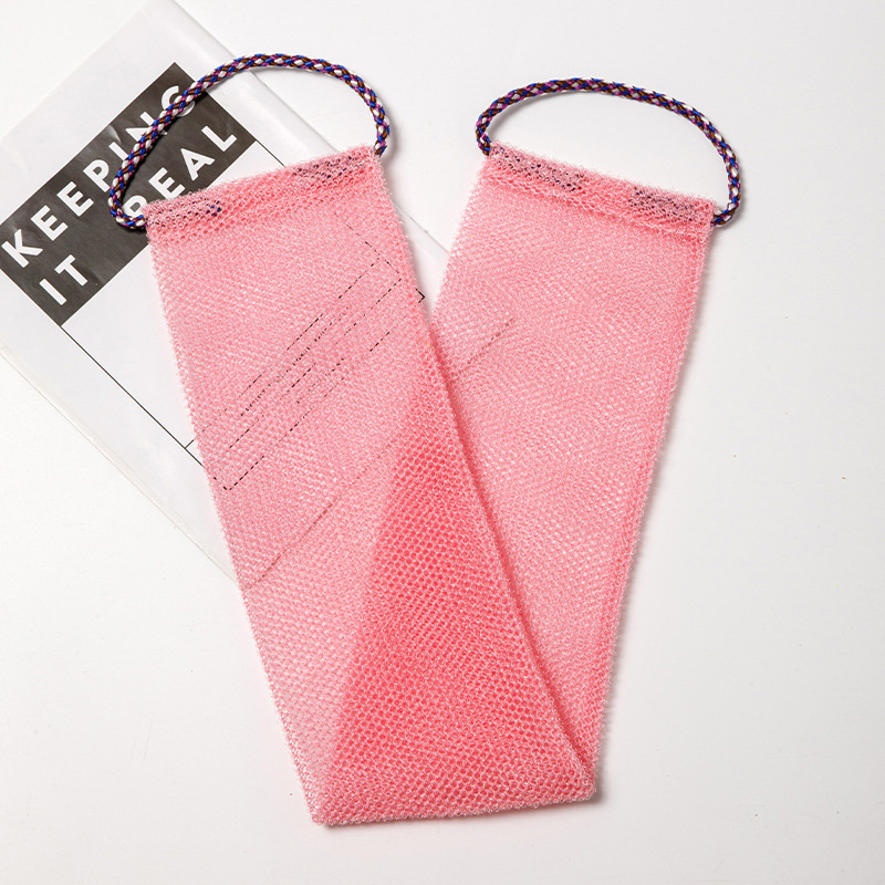 African Bath Sponge Net Fourdrinier Bath Sponge Exfoliating Body Back Shower Scrub For Smoother Skin Bath Towel: Yellow