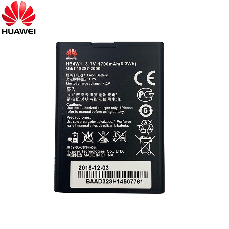 100% Batteria originale Hua Wei ascendere G510 G520 G525 Y210 Y530 U8951 T8951 mobile Telefono Bateria HB4W1H HB4W1 1700mAh