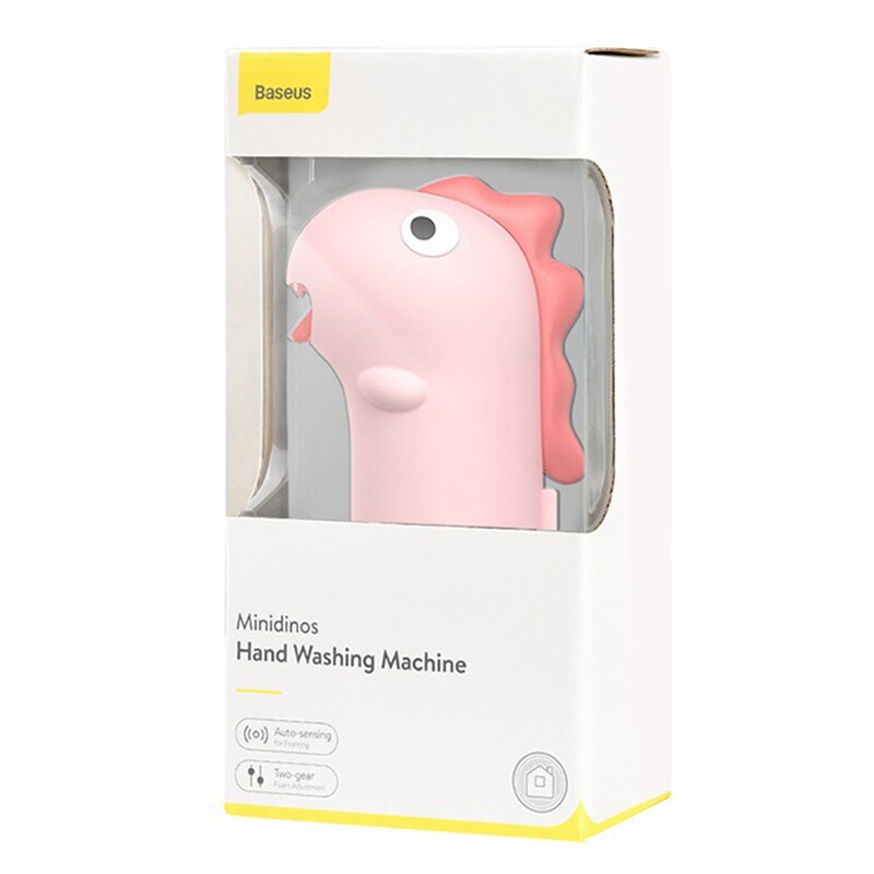 1pc Cute Baseus Automatic Hand Soap Dispenser Induction Foaming Soap Dispenser Liquid for Kids Children Bathroom Kitchen Supply: Pink