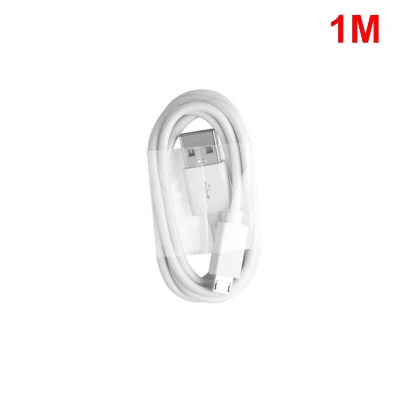 Micro USB Data Cable Charging For Android Phones Long Parachute Cord 1m /1.5m/ 2m Micro USB Port For Microphone Data Cables: white 1m