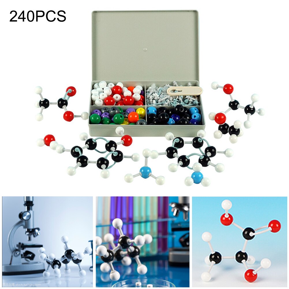 240Pcs Chemistry Atom Molecular Models Kit Set General Scientific Children Educational Model Set For School Teaching Tools