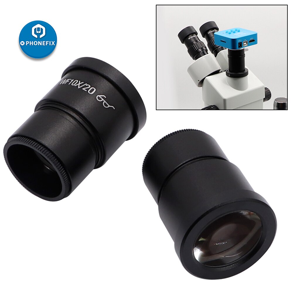 Groothoek oculair trinoculair microscoop  wf10x wf20x biologische microscoop lens 33mm montuurmaat microscoop monoculaire oculairen