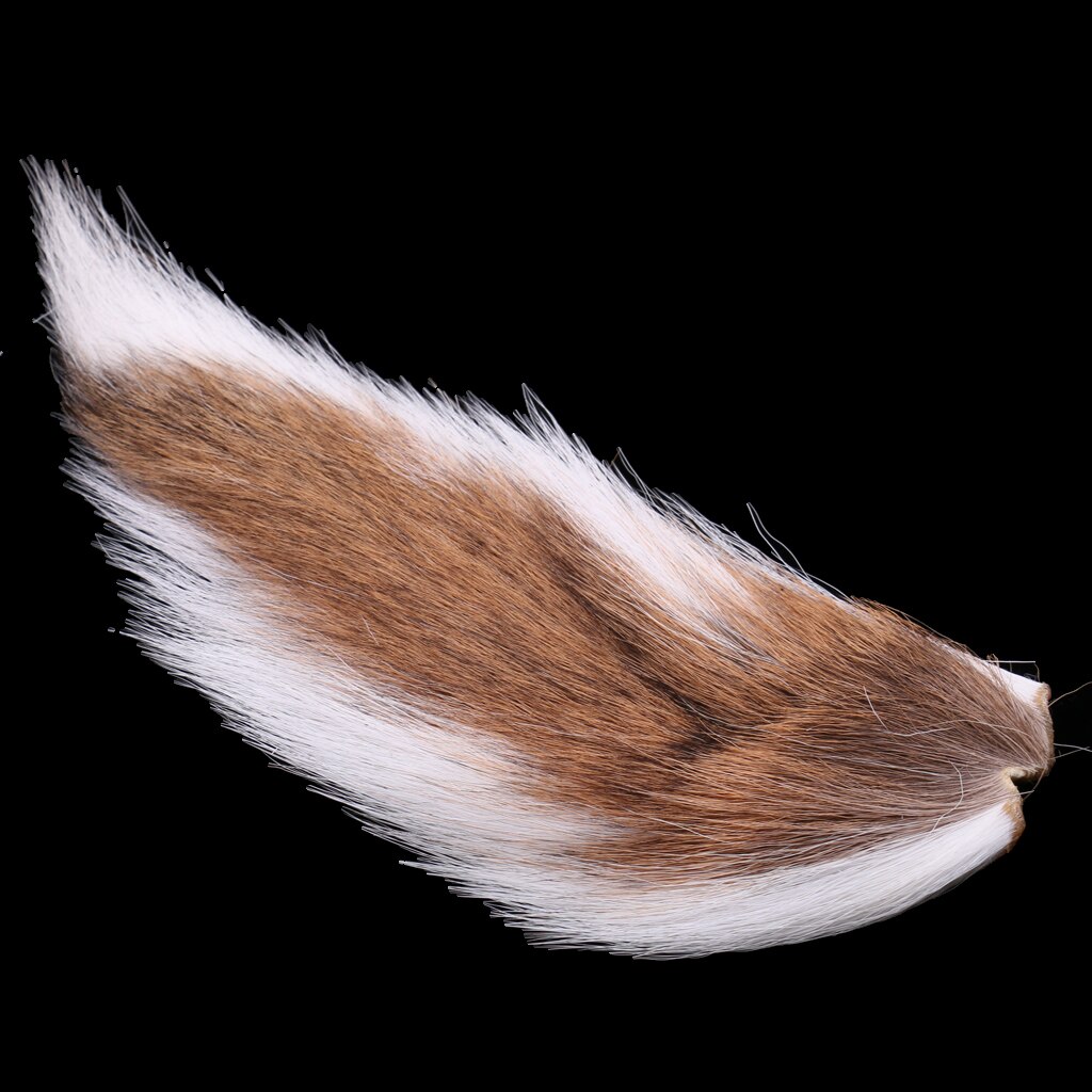 Cola de ciervo grande Northern Bucktail, atado de moscas, pelo largo Premium,