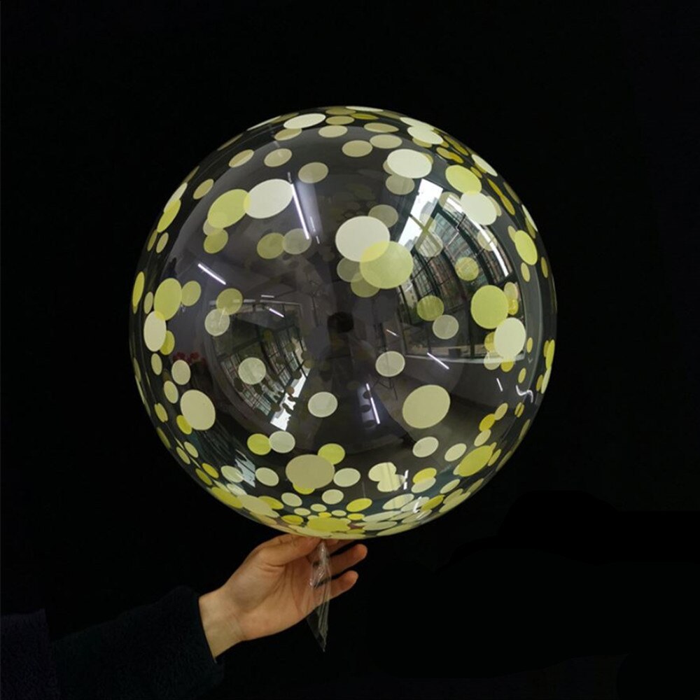 5Pcs 18inch Transparent Bobo Bubble Balloons Multi Confetti Balloon Wedding Birthday Party Decorations Air Baloons Globes