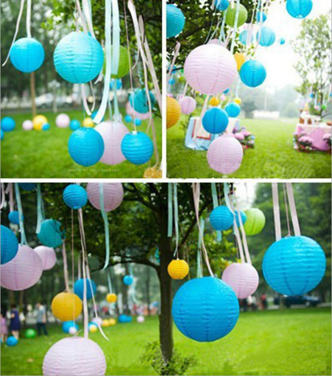 GBSONGLIANGBO Papierlaternen Set - 10 Stück Mix Größen 10-30cm Für Hochzeit & Deko