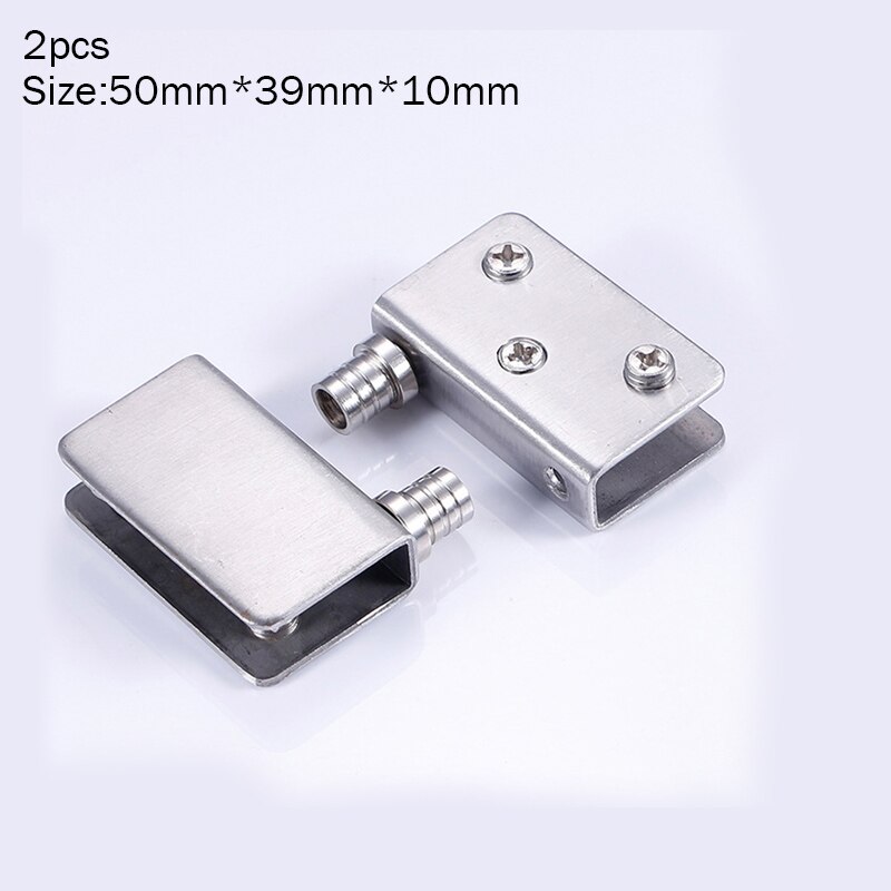 1/2/4pcs Stainless Steel for 5-8mm Glass Door Glass Pivot Clamps Door Hinges AUG889: 5