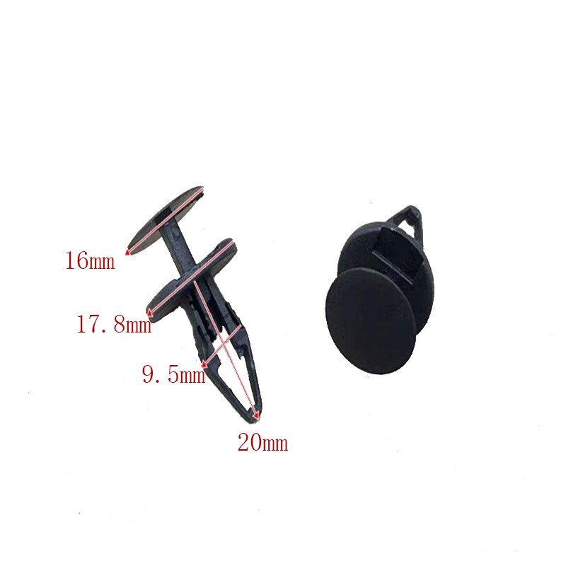 20 stk fender liner holder plastklips støtfanger doren skjermfester til chevrolet cruze aveo captiva trax subaru gm: 1
