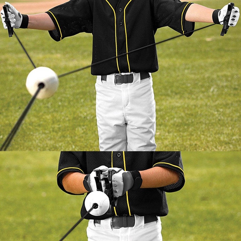 Baseball Batting Trainer Portable PU Swing Training Device Accessories Practice Tool