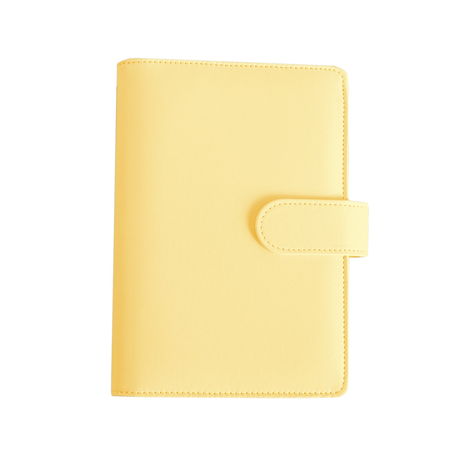 PU pelle Macaron A6 copertina per Notebook Budget raccoglitore ufficio scuola Agenda settimanale personale Agenda organizzatore: yellow