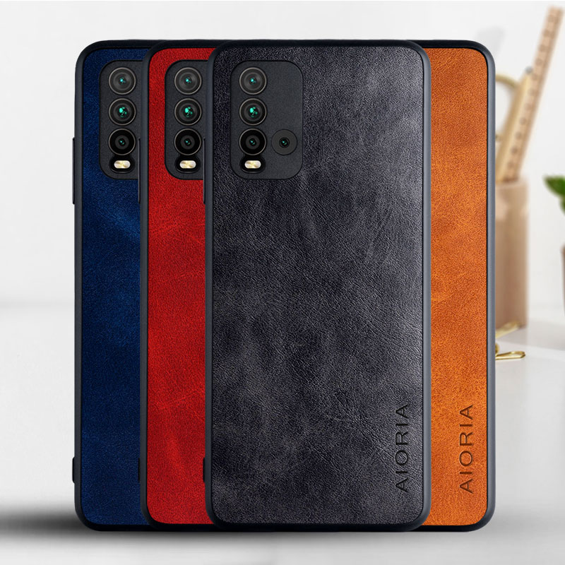 Funda para Xiaomi Redmi 9T, Funda de lujo Vintage de cuero, protección completa para teléfono, Funda para xiaomi redmi 9t