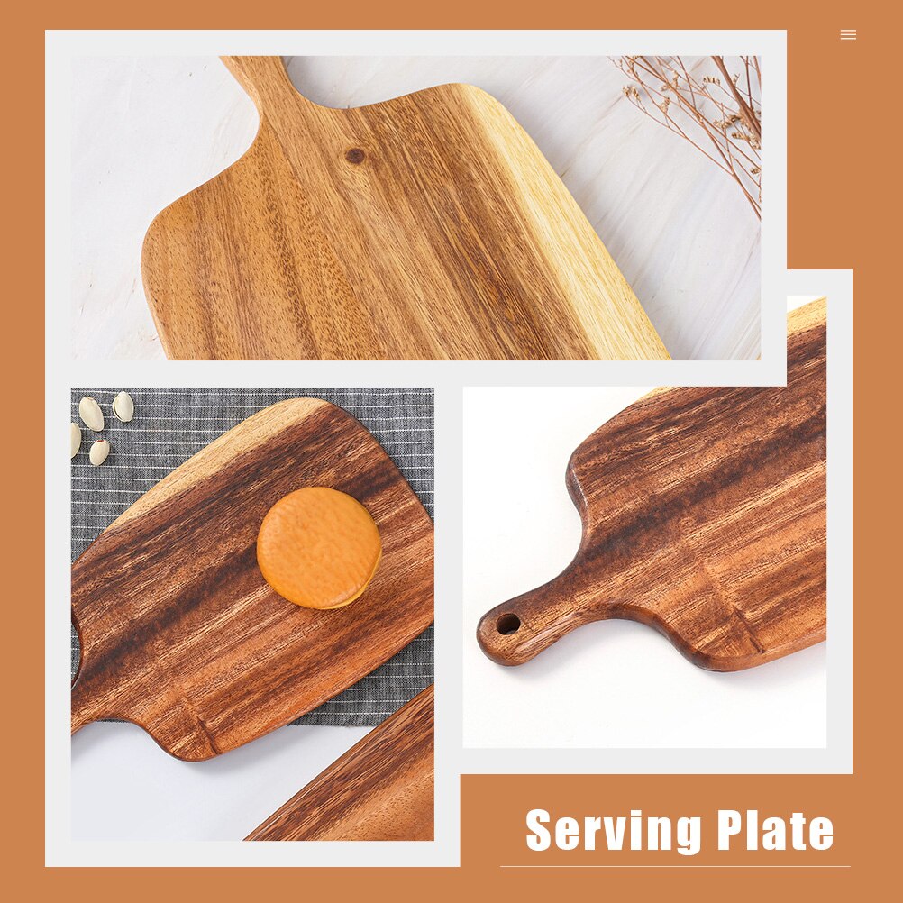 Houten Snijplank Sushi Opbergvak Rechthoek Taart Plaat Tafel Dienblad