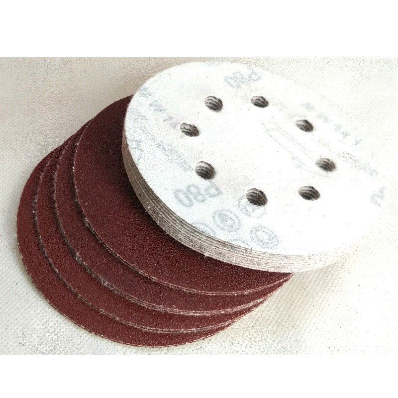 60/80/100pcs 5 Inch 125mm Round Sandpaper Eight Hole Disk Sand Sheets Grit 40-600 Hook and Loop Sanding Disc Polish