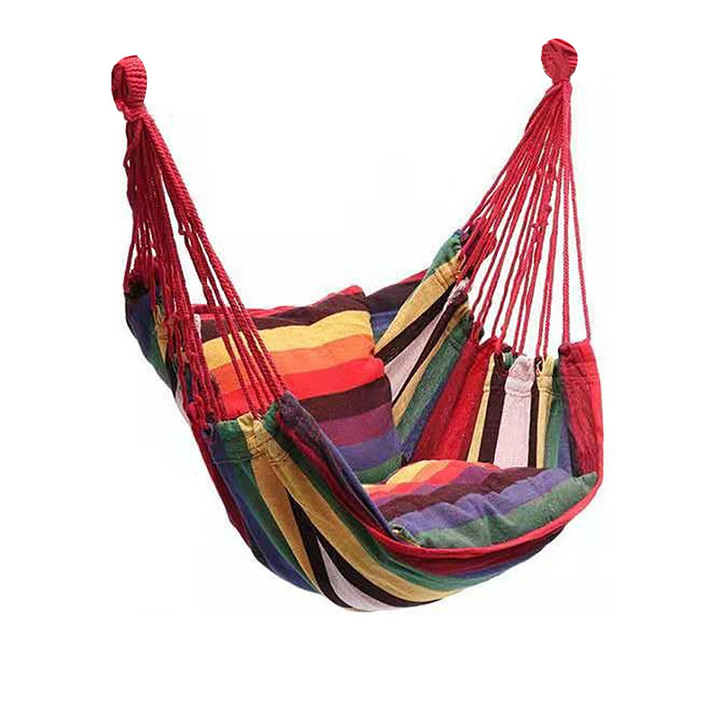 Columpio portátil para exteriores, hamaca gruesa para jardín, viaje, Camping, almohada, columpio: Verde militar
