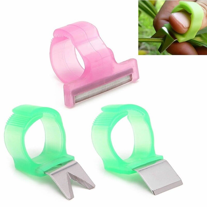 Adjustable Vegetable Fruit Picker Picking Finger Ring Harvesting Cut Garden Tools Melon Scissors Rings
