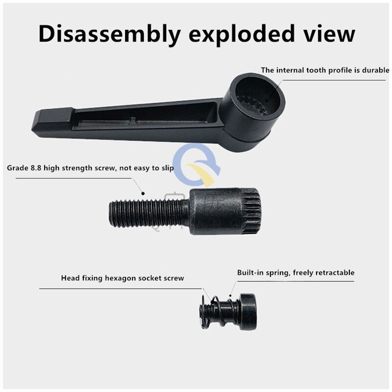 Adjustable locking handle screw self-locking positioning handle L-shaped rotating handle screw nut