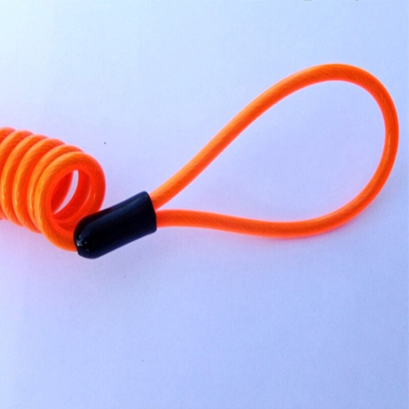 Stretch Length 120cm Bicycle Lock Reminder Elastic Rope Anti-Theft Bike Motorcycle Scooter Spring Cable Wire 4 Color