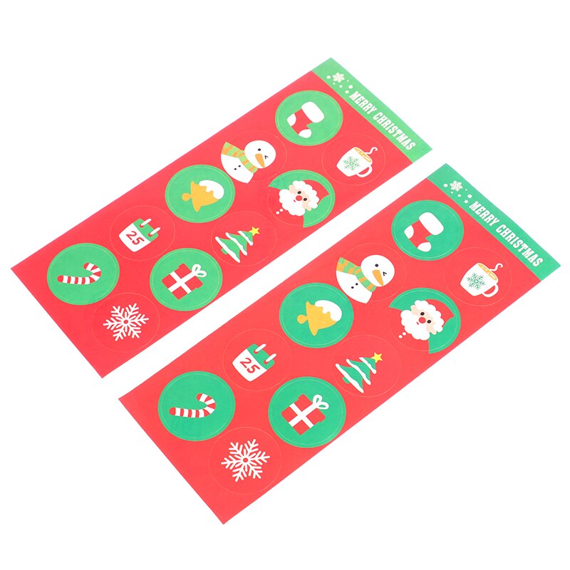 100pcs/set Merry Christmas Handmade Sticker Santa Claus Reward Sticker kitchen label stickers for jar sticker label
