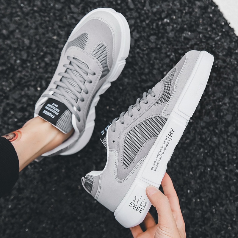 Herenschoenen skateboardschoenen heren wandelschoenen ademende canvas schoenen sneakers sport herenschoenen zapatos hombre  k1-43