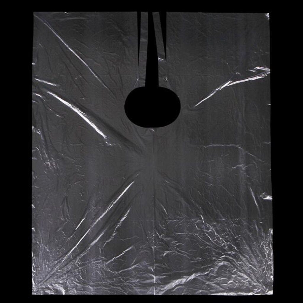 400Pcs Disposable Hair Cutting Cape Clear Salon Gown Hair Cut Barber Home Capes