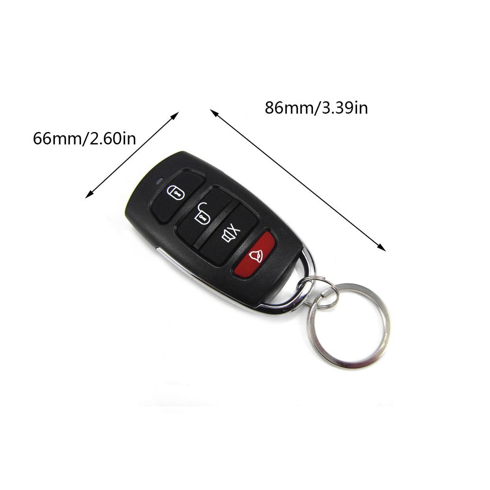 Vehicle Keyless Entry System Universal 12V Car Remote Central Kit Anti-theft Door Lock With Remote Controllers