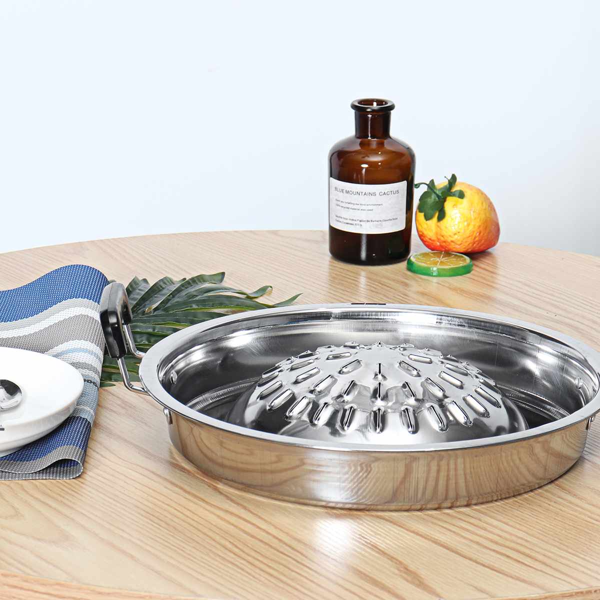 Thaise Stijl Bbq Grill Pan Aluminium Barbecue Kookplaat Plaat Barbecue Pan Mand Stoomboot Kookgerei Keuken Koken Gereedschap Bakvormen