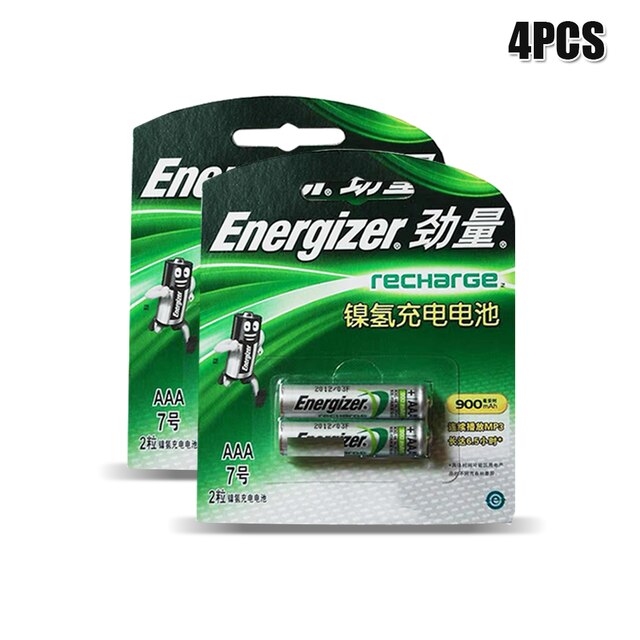 Energizer 1.2V 900mAh Ni-MH AAA Rechargeable Battery For Flashlight Mouse Camera Toy NIMH AAA 3A PreCharged Bateria Baterias: 4PCS