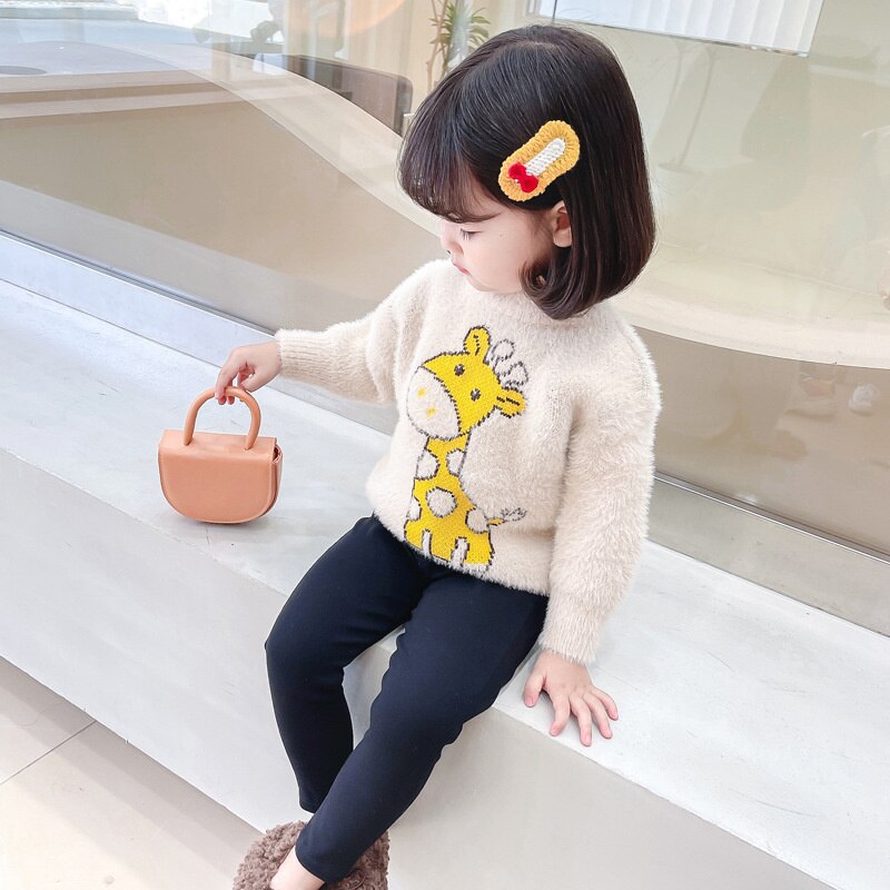 Suéter de lana para niños y niñas, prendas de vestir, Tops gruesos y cálidos, abrigo de algodón, invierno y otoño, 2022