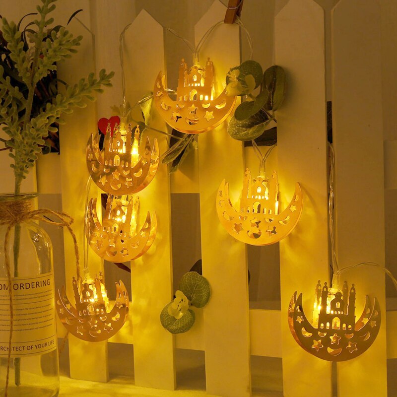 Ramadan Decoratie Lantaarn Maan Licht Ramadan Home Decoraties Eid Mubarak Decoratie Helpen Mubarak Party Decoratie