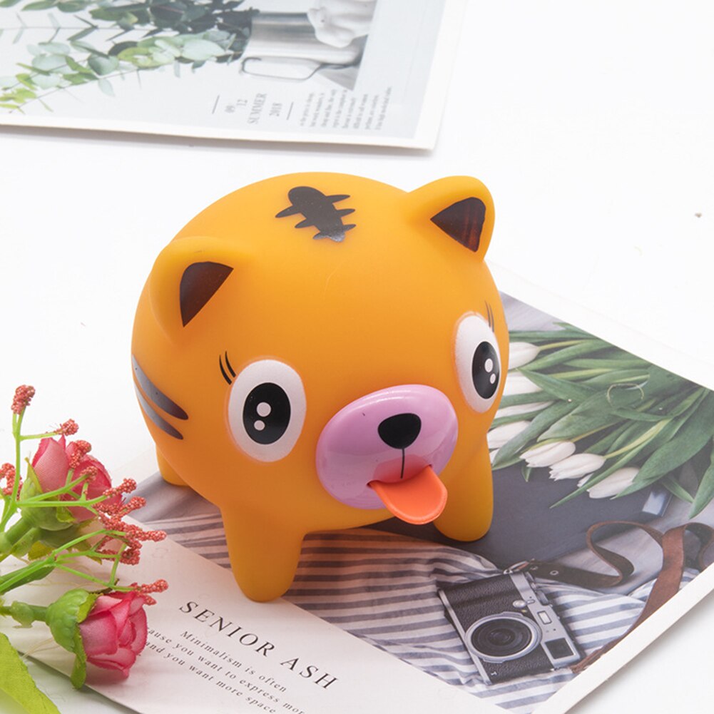 Jouet pour enfant et adulte, anti-Stress, balle molle, Jabber, Animal parlant, amusant: L Tiger