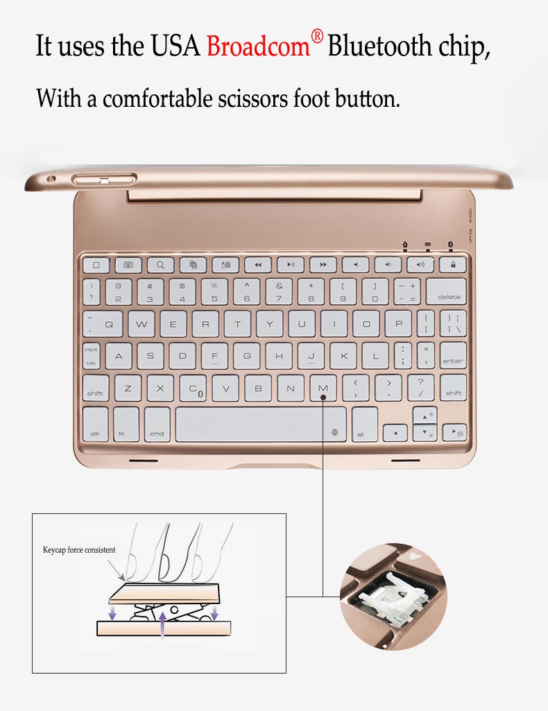 Für iPad 10,2 Hintergrundbeleuchtung Drahtlose Bluetooth Tastatur fallen Für iPad 10,2 Zoll Tablette Aluminium Legierung Stand Abdeckung + Stift