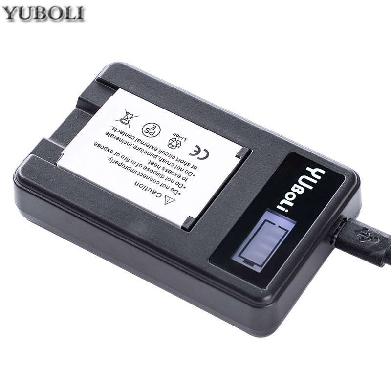 Yuboli 1050 mah slb slb -10a 10a 10a slb batteri + lcd usb lader til samsung hmx -u10 hmx -u100 sl720 hz15w sl310w sl820 hz10w es60