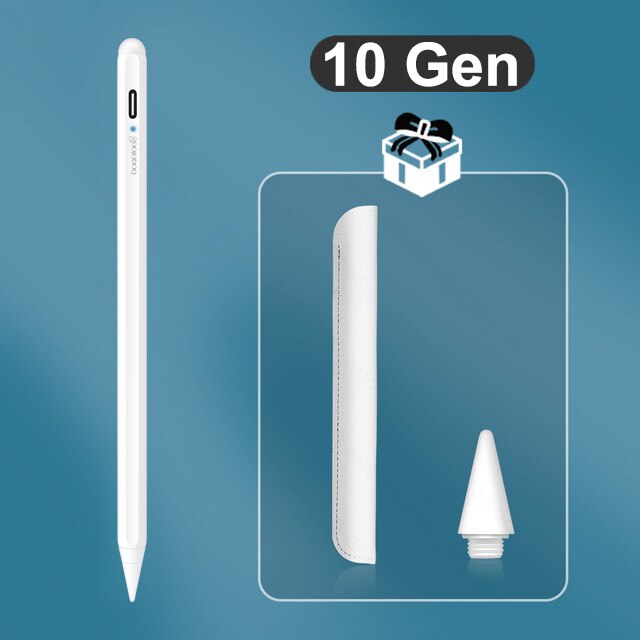 GOOJODOQ-lápiz de 11. ª generación para iPad, lápiz de rechazo de Palma inclinable para Apple Pencil 2 1 iPad Pro 11 Air 4 7th 8th Pencil: 10th 1 Tips