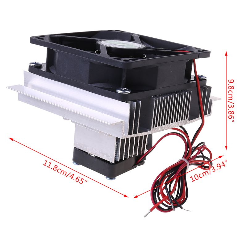 Kit de sistema de refrigeración de semiconductores, refrigerador termoeléctrico de 12V, conjunto de ventilador de refrigeración, accesorios de componentes de ordenador de acabado