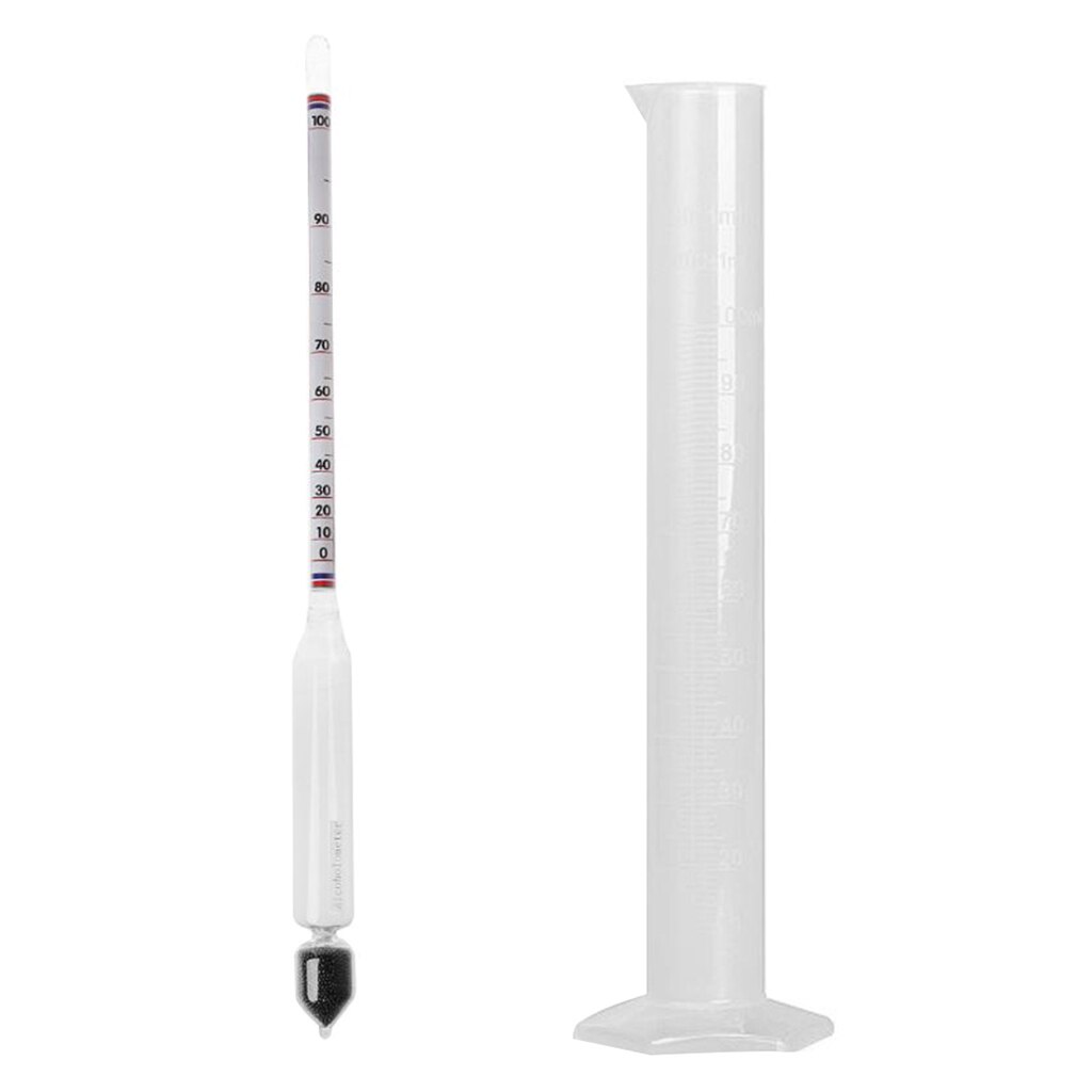 Hydrometer Tester Vintage meten fles Set Gereedschap Alcoholmeter Alcohol Meter Wijn Concentratie Meter 0-100 hydrometer