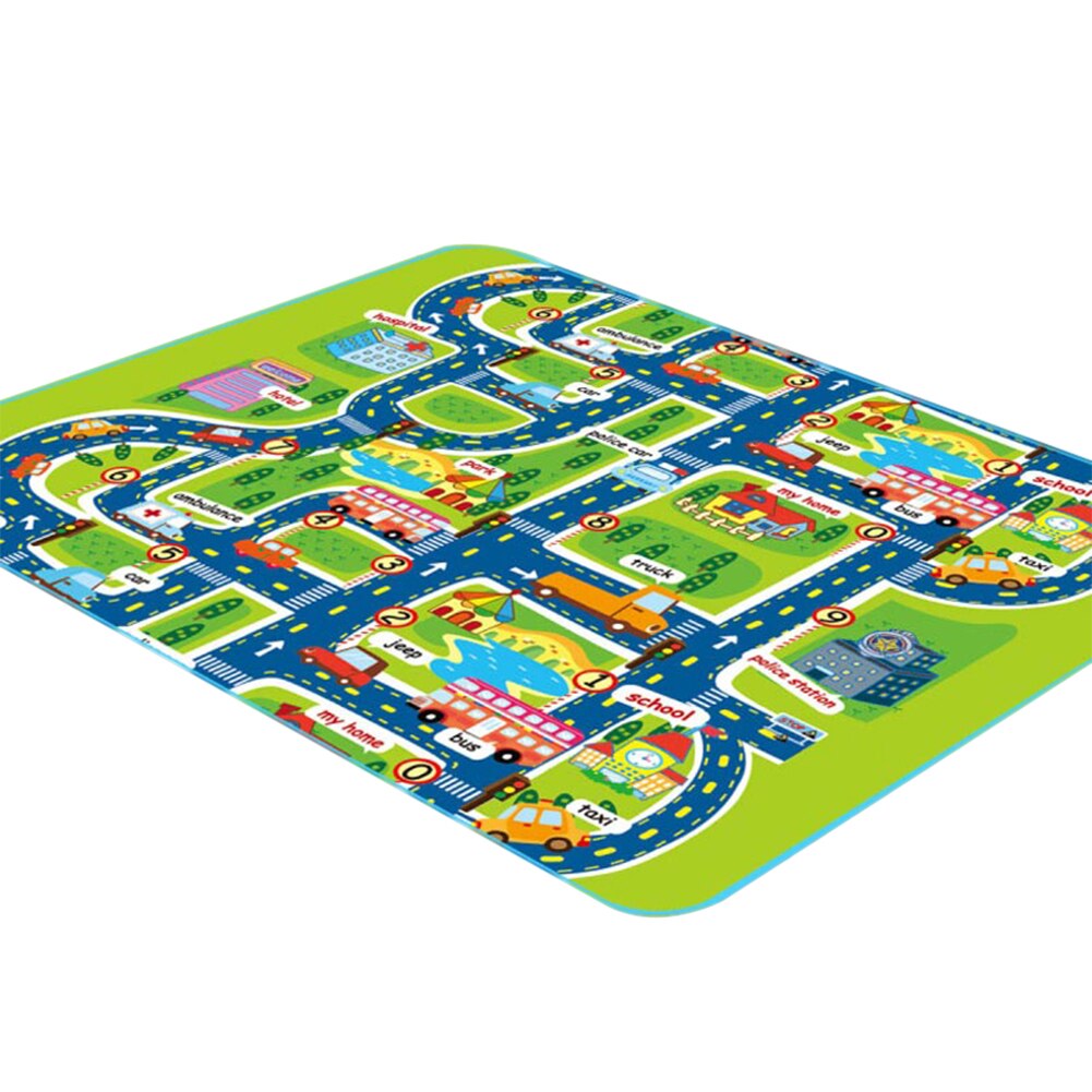 Esteras de arrastre para bebés, estera de juego de patrón de ciudad a prueba de humedad respetuosa con el medio ambiente para niños pequeños, YH-17