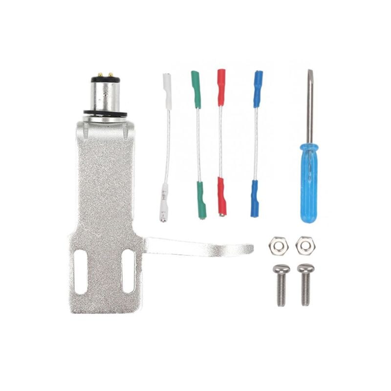 Kit de support de cartouche pour platine vinyle, tête de lecture et tête de lecture en alliage d'aluminium pour micros de gramophone haut de gamme: S