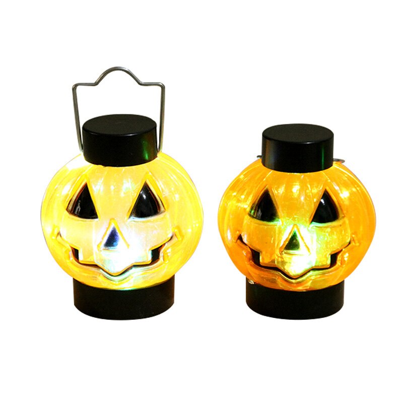 Halloween grimas led pompoen licht speelgoed schattige cartoon hangende nachtkastje licht speelgoed led pompoen klein speelgoed