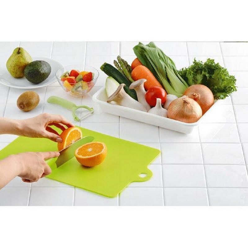 Plastic Cutting Board Food Classification Board Outdoor Camping Vegetables Fruits Meat Bread Cutting Board