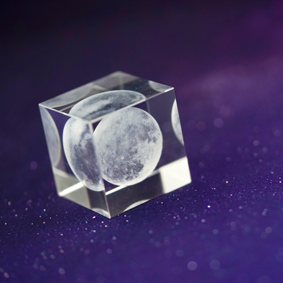 Kristal Kubus Decoratie Gesneden Planeet Transparante Kleine Vierkante Presse-papier Kubus Kristal Creatieve Foto Kunstmatige Cube Prism