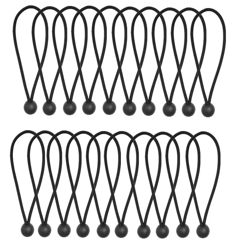 Elastisches Ballseil für den Außenbereich, Bungee-Seile, tragbare Zeltbefestigung, Plane, Markise, Baldachin, robuste Plane, zum Binden für Unterschlupf, Fracht: Rot
