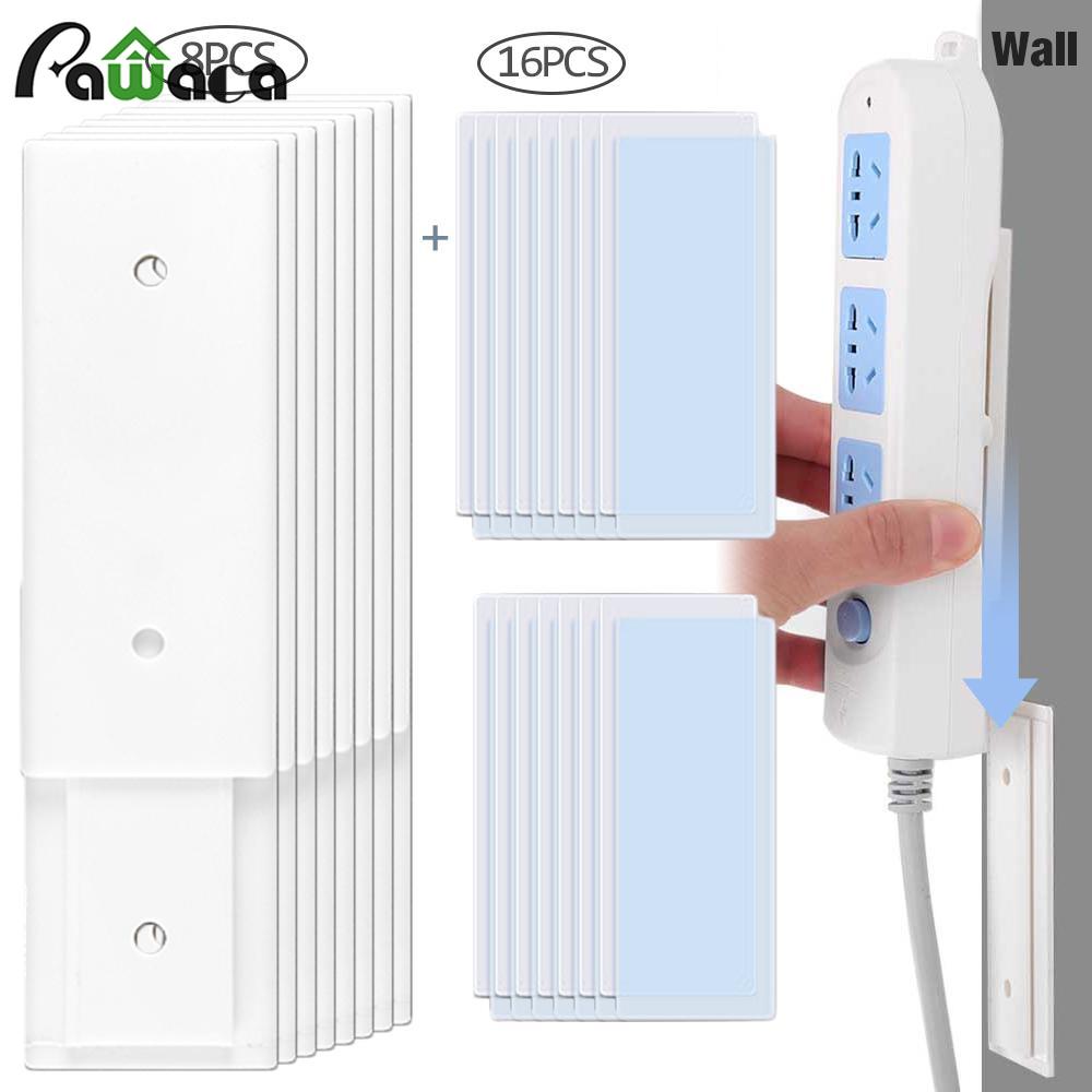 8/5/2/1Pcs Muur Plug Sticker Houder Zelfklevende Mount Fixator Power Strip Houder Opslag voor Sockets Muur Houder Plank Stand