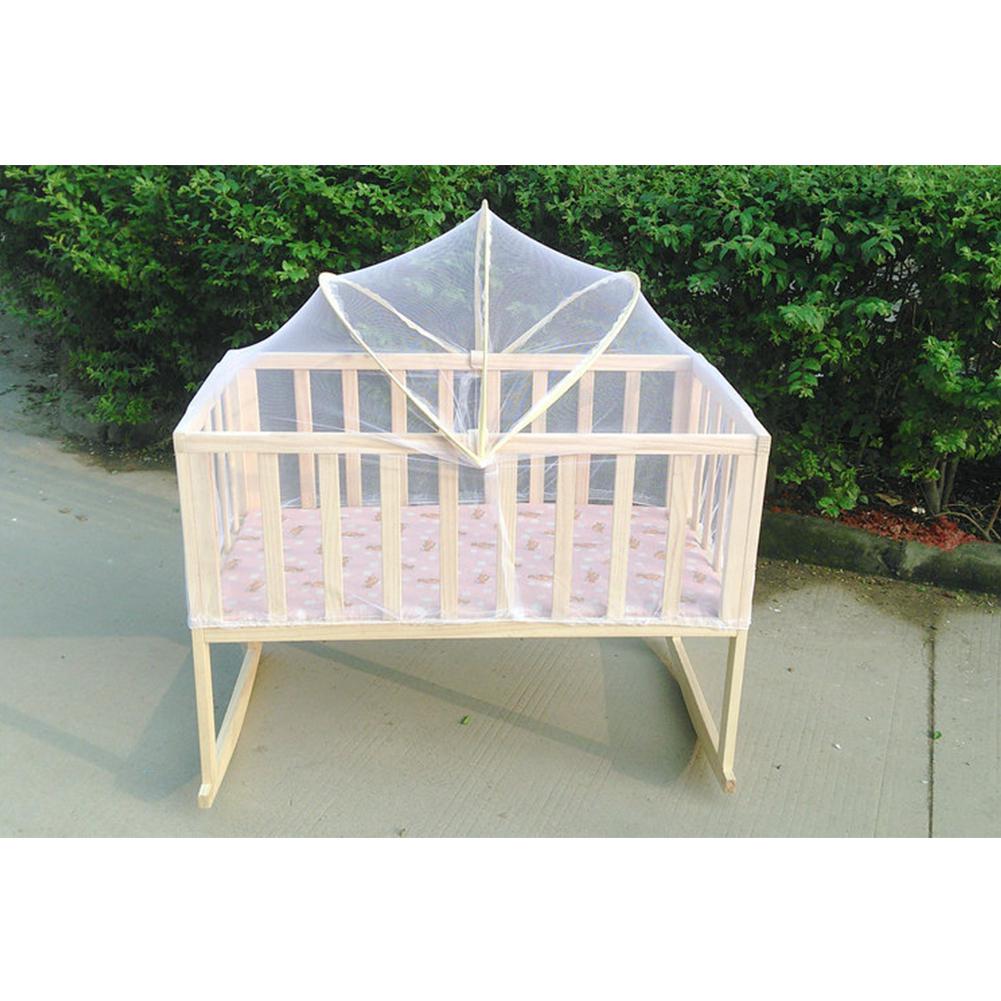Kuulee Baby Summer Cradle Mesh Mosquito Net Foldable Large Size 100*60CM Baby Arched Mosquitoes Net Portable Crib