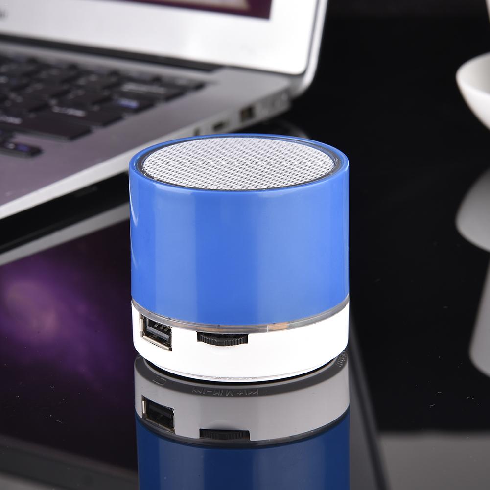 S10 Stereo Bluetooth Speaker Ondersteuning U Disk TF Card Universele Mobiele Telefoon Muziek Mini Draadloze Outdoor Draagbare Woofer Subwoofer: Blue