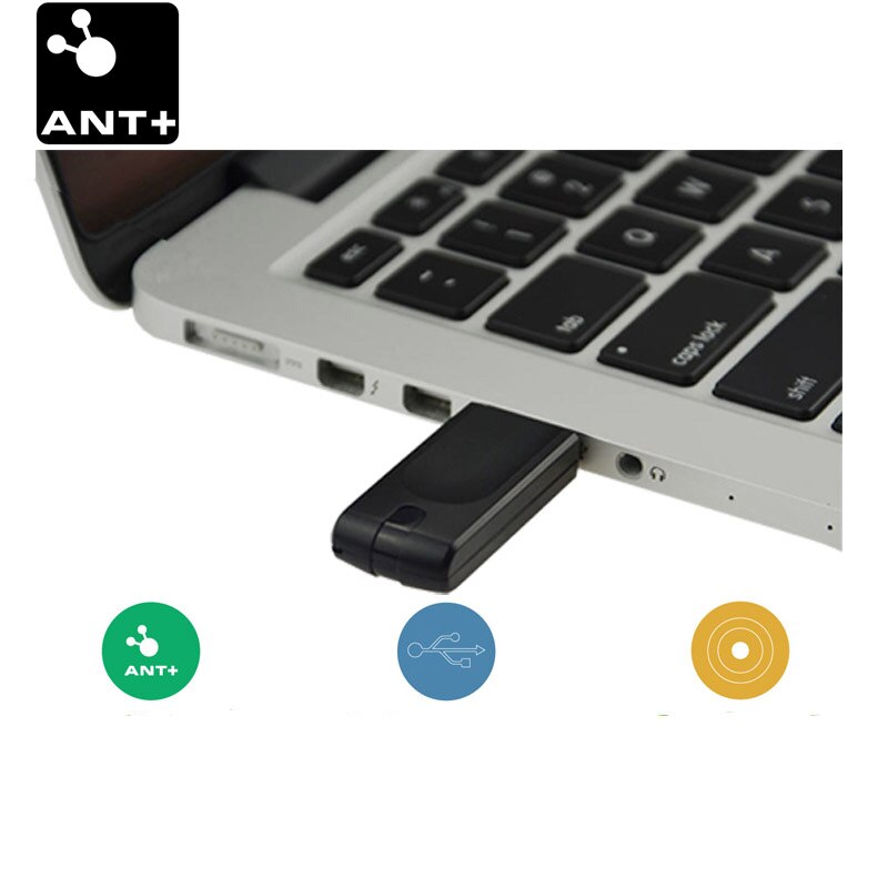 Ant + USB pegatina para Zwift Tacx Wahoo Garmin Bkool bicicleta entrenador una vuelta datos ANT + USB Sensor receptor Stick Ordenador de bicicleta