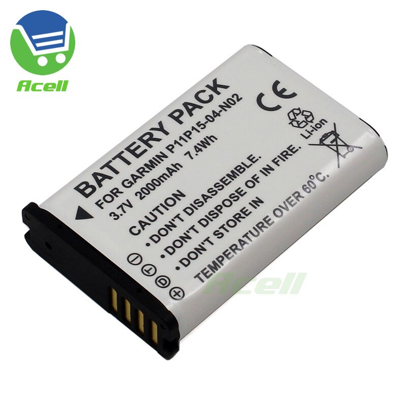 010-11654-03 A83049 Battery for GARMIN Atemos 100 Monterra 680t 650t 610t 600t Alpha 100 200i Handheld GPS VIRB Action Camera: 1Battery