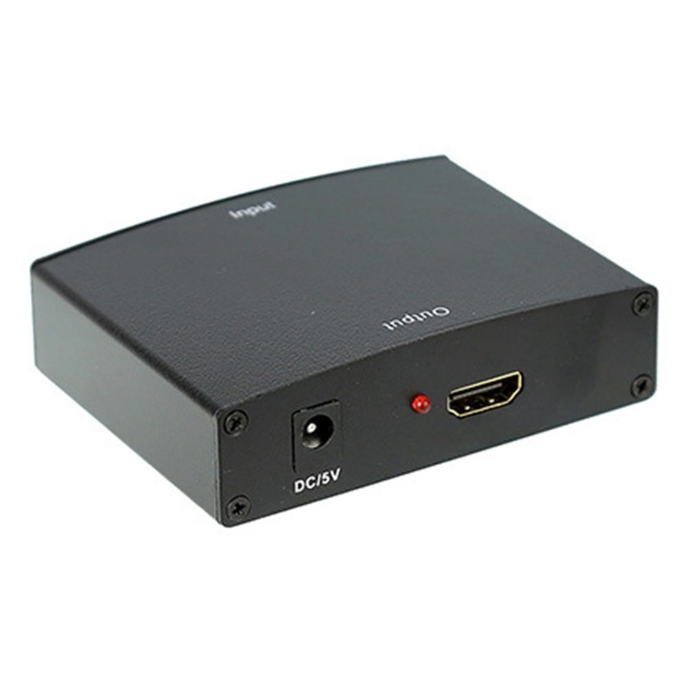 Vga + R/L Naar Hdmi-Compatibel Converter Box Hdtv Video Converter Adapter Met Rca Phono Stereo Audio voor Pc Stereo Audio