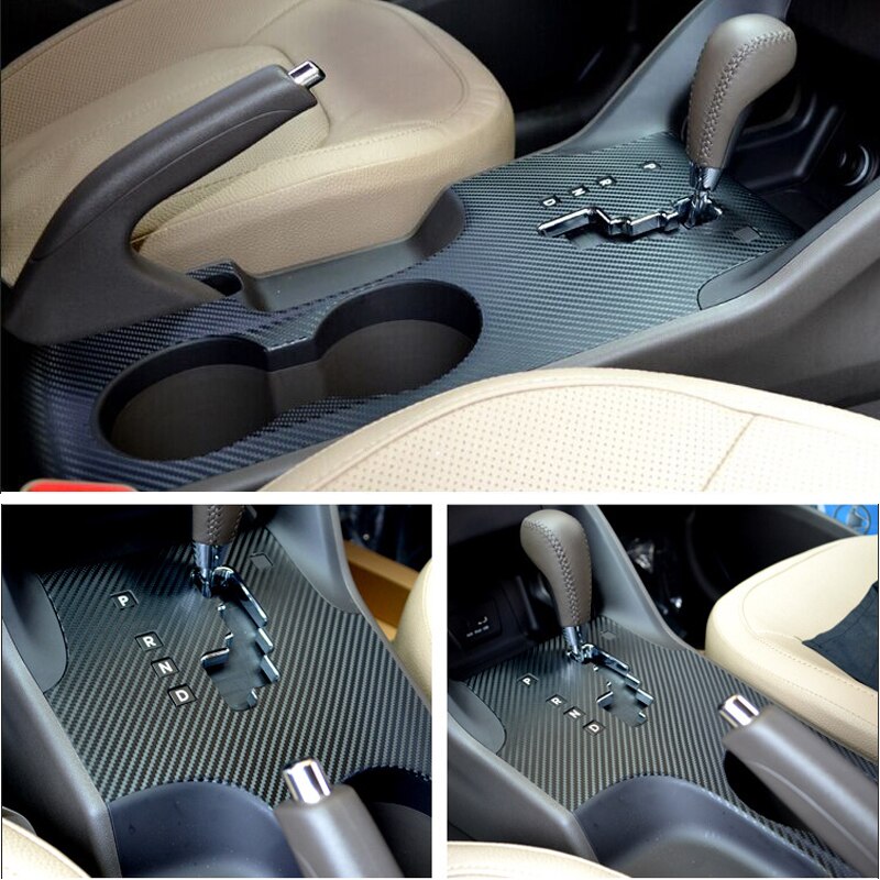 1 Stk/set Auto Automatische Versnellingsbak Panel Decoratie Carbon Fiber Gear Cover Sticker Voor Hyundai Ix35 Auto Accessoires Auto Styling