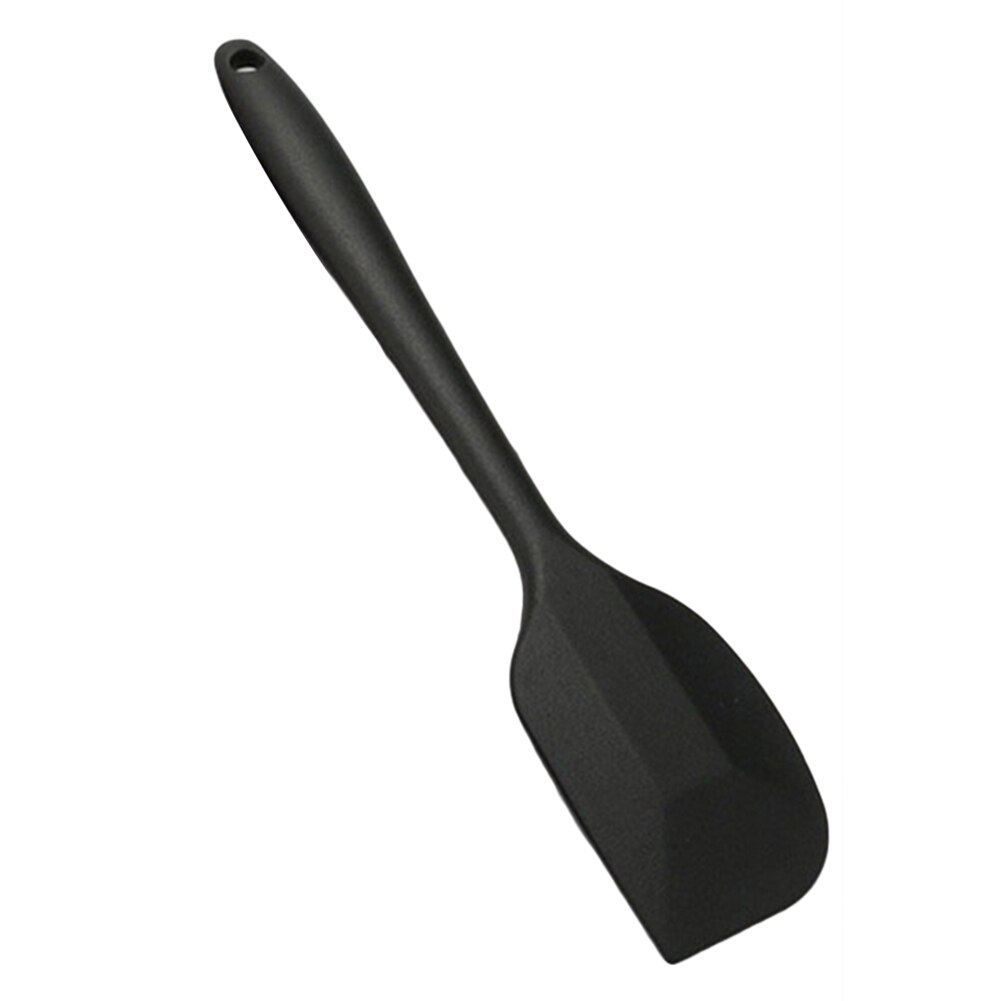 Cocina casera de silicona Flexible Espátulas para tarta espátula para crema herramienta de cocción y horneado: Black